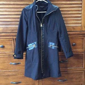 Black Via Spiga raincoat
